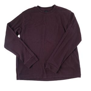 Gap Mens Waffle Knit Long Sleeve Purple Size Small